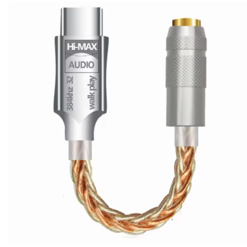 Адаптер Type-C Male to 3.5mm ЦАП і підсилювач звуку для навушників