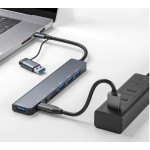 USB-хаб 3.0 Розгалужувач Type-C/ Type-A на 8 портів