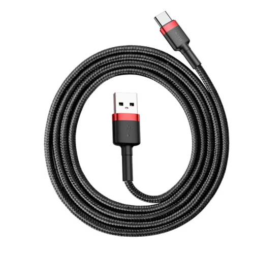 Кабель USB2.0 AM Type C Baseus Cafule 100см Red/Black