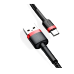 Кабель USB2.0 AM Type C Baseus Cafule 100см Red/Black