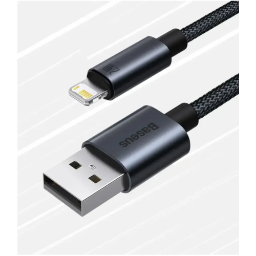 Кабель зарядний Baseus USB — Lightning 2.4 A Fast Charging Cable for iPhone 1 м Black (CAJY010701)
