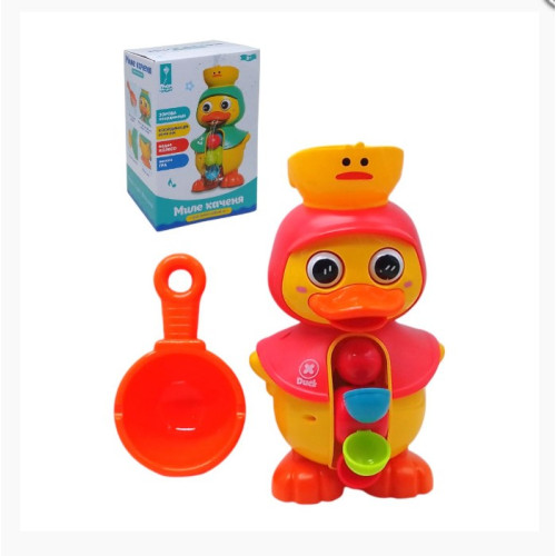 Игрушка для игры в ванне Утка, двигается когда на нее попадает вода