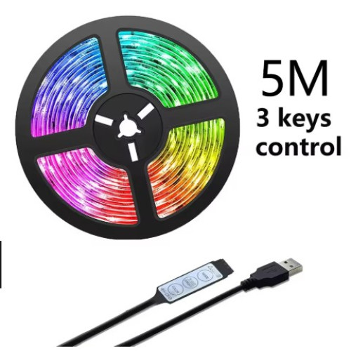 Світлодіодна стрічка 5 м  3 Key-5M,без пульта