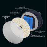LED ліхтар MOSLIGHTING MOS-14 30W 7200 mAh  з магнітом