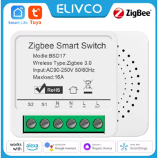 Zigbee реле Tuya Smart Switch бездротовий вимикач 16 А