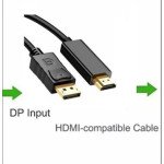 Кабель DisplayPort - HDMI 1.8м UPto4K чорний