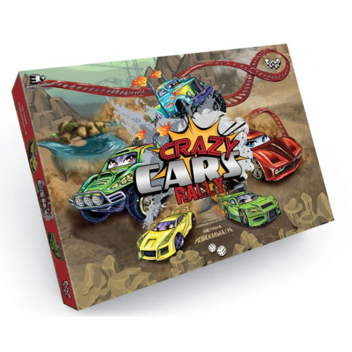 Гра настільна, розважальна Crazy Cars Rally