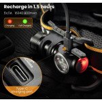 Налобный фонарь Sofirn HS10 black LH351D 90CRI 1100 lm 5000K + аккумулятор