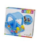 Круг надувной Intex 56581 со спинкой, винил с тентом, до 11кг, 81*66 см
