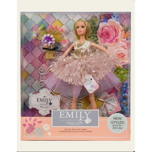 Кукла Emily с букетом и аксессуарами, в кор.33*28*6 см.