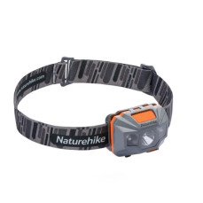 Налобний ліхтарик NatureHike Headlamp водонепроникний ліхтар із вбудованим акумулятором 1200 mAh USB сірий