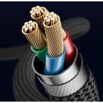 Кабель TOOCKI, AUX  3.5mm Jack Male to Male,1м. Сірий