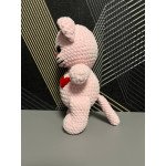 Розовый котенок ручной работы