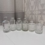 Набор из 6 декоративных ваз выполненных под хрусталь.