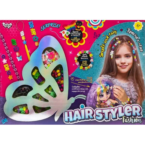 Набор для творчества Hair Styler Fashion «Бабочка» для создания причёсок, 20 см