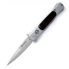 Ніж складаний туристичний Ganzo G707 (8.5 см) 440C / сталь з деревом сірий