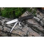 Багатофункціональний ніж Ruike Trekker LD32-B, (8.5 см) 12C27 / G10 чорний, 11 інстр.