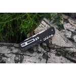 Багатофункціональний ніж Ruike Trekker LD32-B, (8.5 см) 12C27 / G10 чорний, 11 інстр.