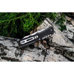 Багатофункціональний ніж Ruike Trekker LD41-B, (8.5 см) 12C27 / G10 чорний, 22 інстр.