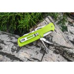 Багатофункціональний ніж Ruike Trekker LD43, (8.5 см) 12C27 / G10 зелений, 15 інстр.