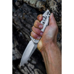 Ніж складаний туристичний Ruike P135-SF, (9.2 см) 14C28N / steel 420 сірий
