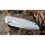 Ніж складаний туристичний Ruike P135-SF, (9.2 см) 14C28N / steel 420 сірий
