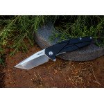 Ніж складаний туристичний Ruike P138-B, (9 см) 14C28N / G10 чорний
