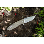 Ніж складаний туристичний Ruike P138-W, (9 см) 14C28N / G10 бежевий
