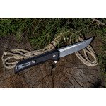 Ніж складаний туристичний Ruike Hussar P121-B, (9.2 см) 14C28N / G10 чорний