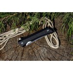 Ніж складаний туристичний Ruike Hussar P121-B, (9.2 см) 14C28N / G10 чорний