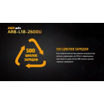 Акумулятор 18650 Fenix (2600 mAh) micro usb зарядка