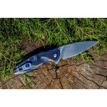 Ніж складаний туристичний Ruike Fang P105-Q, (9.2 см) 14C28N / G10 синій