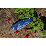 Ніж складаний туристичний Ruike Fang P105-Q, (9.2 см) 14C28N / G10 синій