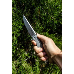 Ніж складаний туристичний Ruike P108-SF, (8.8 см) 14C28N / 3cr14n сірий