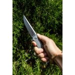 Ніж складаний туристичний Ruike P108-SF, (8.8 см) 14C28N / 3cr14n сірий