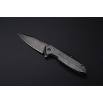 Ніж складаний туристичний Ruike P128-SB, (9.3 см) 14C28N / 3cr14n чорний