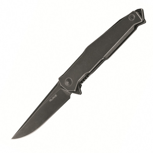Ніж складаний туристичний Ruike P108-SB, (8.8 см) 14C28N / 3cr14n чорний