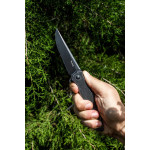 Ніж складаний туристичний Ruike P108-SB, (8.8 см) 14C28N / 3cr14n чорний