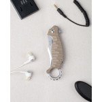 Ніж складаний кишеньковий Ruike P881-W, (7.6 см) 14C28N / G10 бежевий