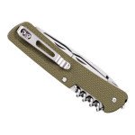 Багатофункціональний ніж Ruike Criterion L21, (8.5 см) 12C27 / G10 зелений, 12 інстр.