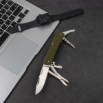 Багатофункціональний ніж Ruike Criterion L31, (8.5 см) 12C27 / G10 зелений, 18 інстр.