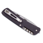 Багатофункціональний ніж Ruike Criterion L32, (8.5 см) 12C27 / G10 коричневий, 13 інстр.