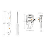 Ніж фіксований мисливський Ruike Jager F118-G, (11 см) 14C28N / G10 зелений
