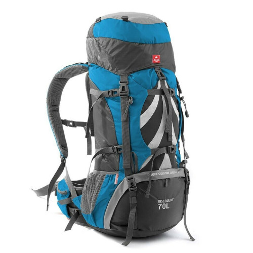 Рюкзак туристичний Naturehike NH70B070-B, 70 л + 5 л, блакитний