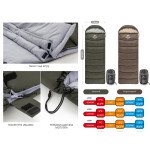Спальник з капюшоном Naturehike U150 NH20MSD07, (11°C), лівий, коричневий