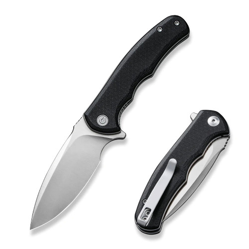 Ніж складаний кишеньковий Civivi Mini Praxis, (7.5 см) D2 / G10 чорний
