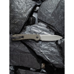 Ніж складаний туристичний Civivi Elementum Pocket, (8.9 см) 14C28N / Micarta сірий