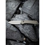Ніж складаний туристичний Civivi Elementum Pocket, (8.9 см) 14C28N / Micarta сірий