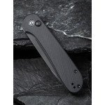 Ніж складаний туристичний Civivi Elementum Pocket, (8.9 см) 14C28N / G10 чорний