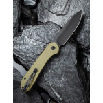 Ніж складаний туристичний Civivi Elementum Pocket, (8.9 см) 14C28N / Micarta оливковий
